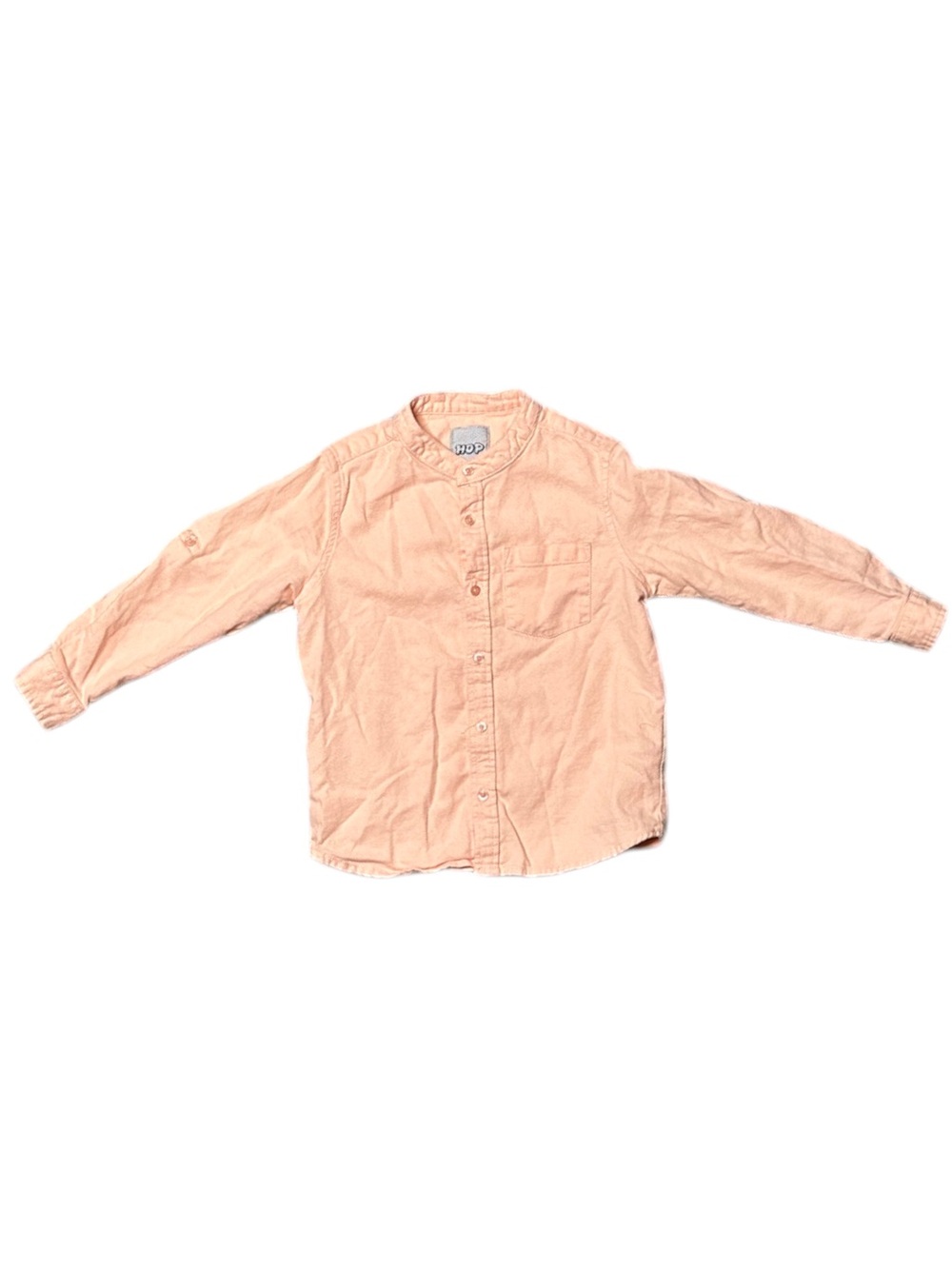 OP Peach Long-Sleeve Button Down Kids Shirt